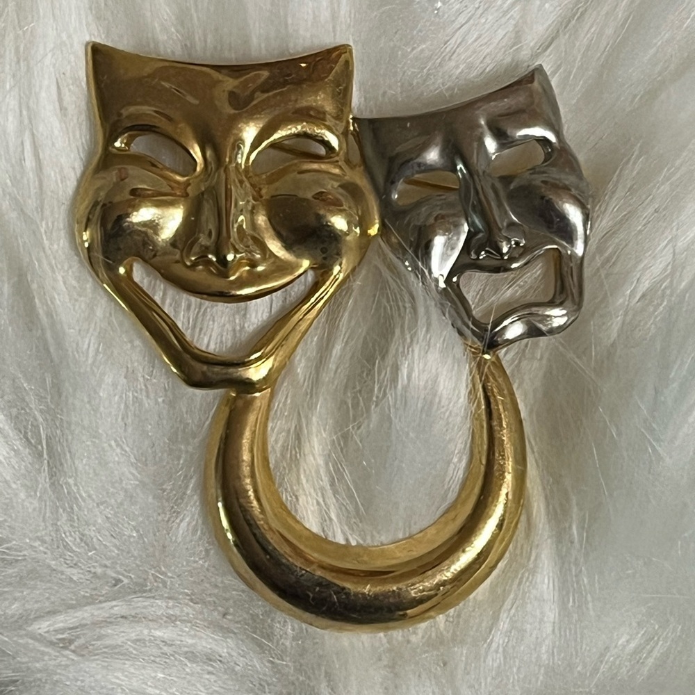 Lady Remington Comedy Tragedy Brooch
